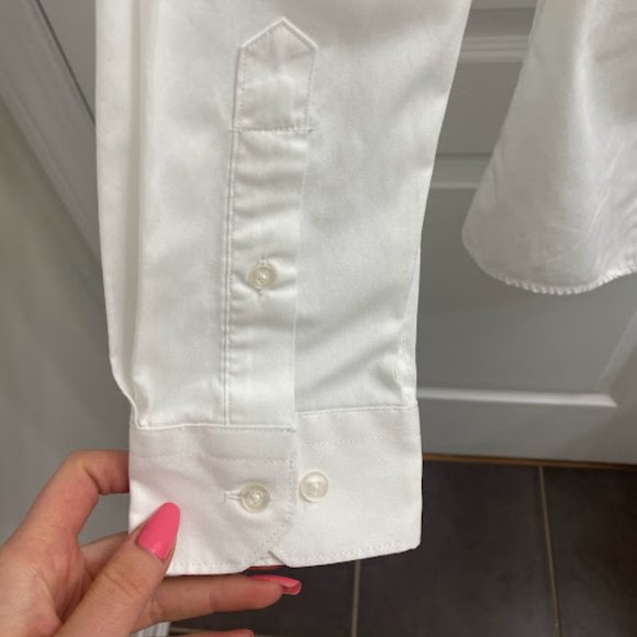 Men's Protocol White Button-Down Shirt - Picture 3 of 4